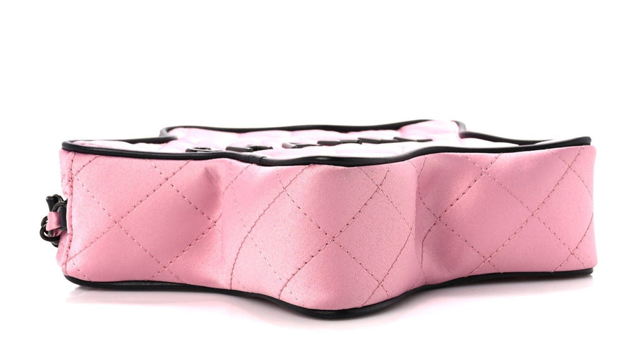 Chanel  Satin Quilted Walk of Fame Star Bag "Pink" 3