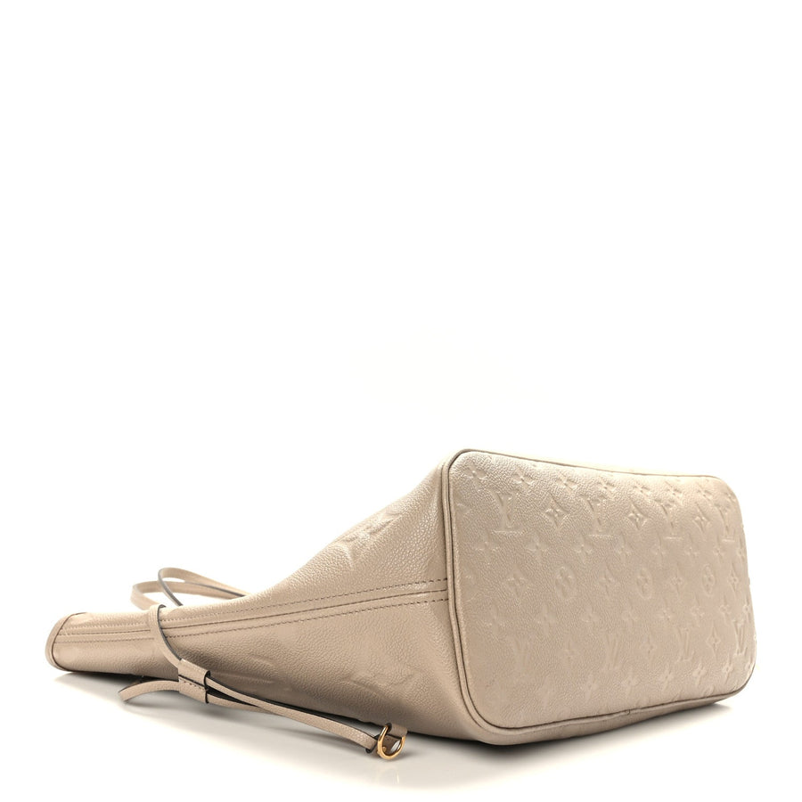 LOUIS VUITTON Empreinte Monogram Giant Neverfull MM Tourterelle 3