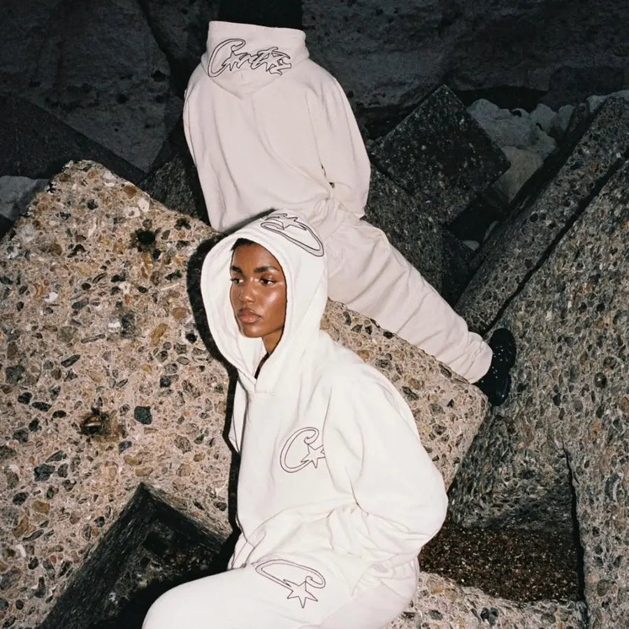 Corteiz C-Star Appliqué Jogger- White 3