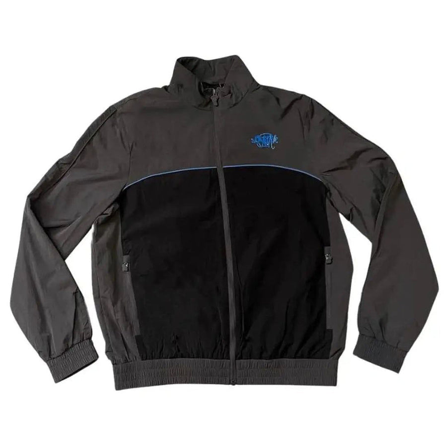 SynaWorld Syna Logo Shell Tracksuit- Grey/Black/Cobalt 2