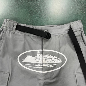 Corteiz Alcatraz Stone Grey Cargos 3