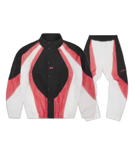 Corteiz Vertigo Shuku Tracksuit- Black/White/Pink 1