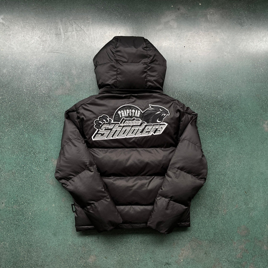 Trapstar Shooters Black/Reflective Hooded Puffer 6
