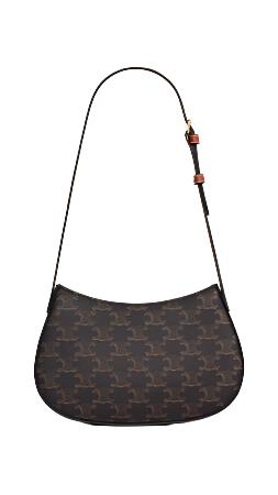 Celine Tilly Bag In Triomphe Canvas & Calfskin "Tan" 4