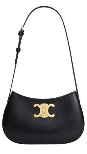 Celine Tilly Bag In Shiny Calfskin "Black" 1