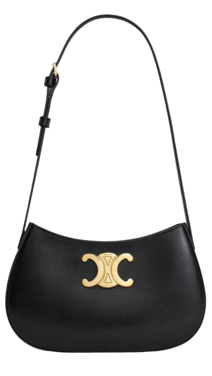 Celine Tilly Bag In Shiny Calfskin "Black" 1
