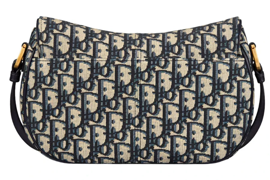Dior Oblique Jacquard Small CD Besace Bag "Blue" 2