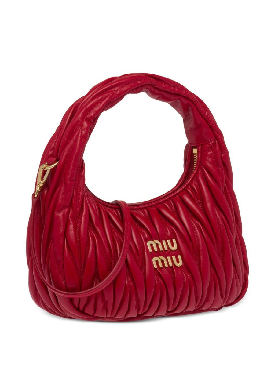 MIU MIU mini Wander matelassé shoulder bag "Red" 4
