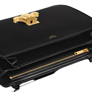 Celine Classique Triomphe Bag In Shiny Calfskin "Black" 4