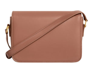 Celine Classique Triomphe Bag In Shiny Calfskin "Brown" 3