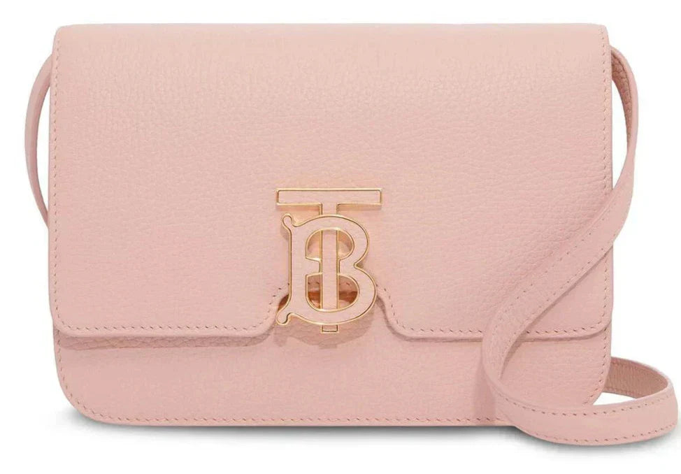 Burberry Mini Leather TB Cross-Body Bag "Pink"