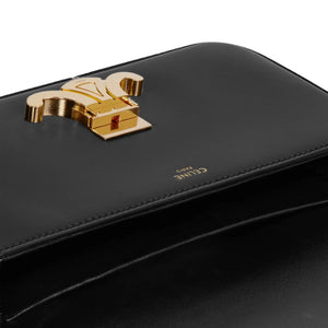 Celine Shoulder Bag Claude In Natural Calfskin "Black" 4