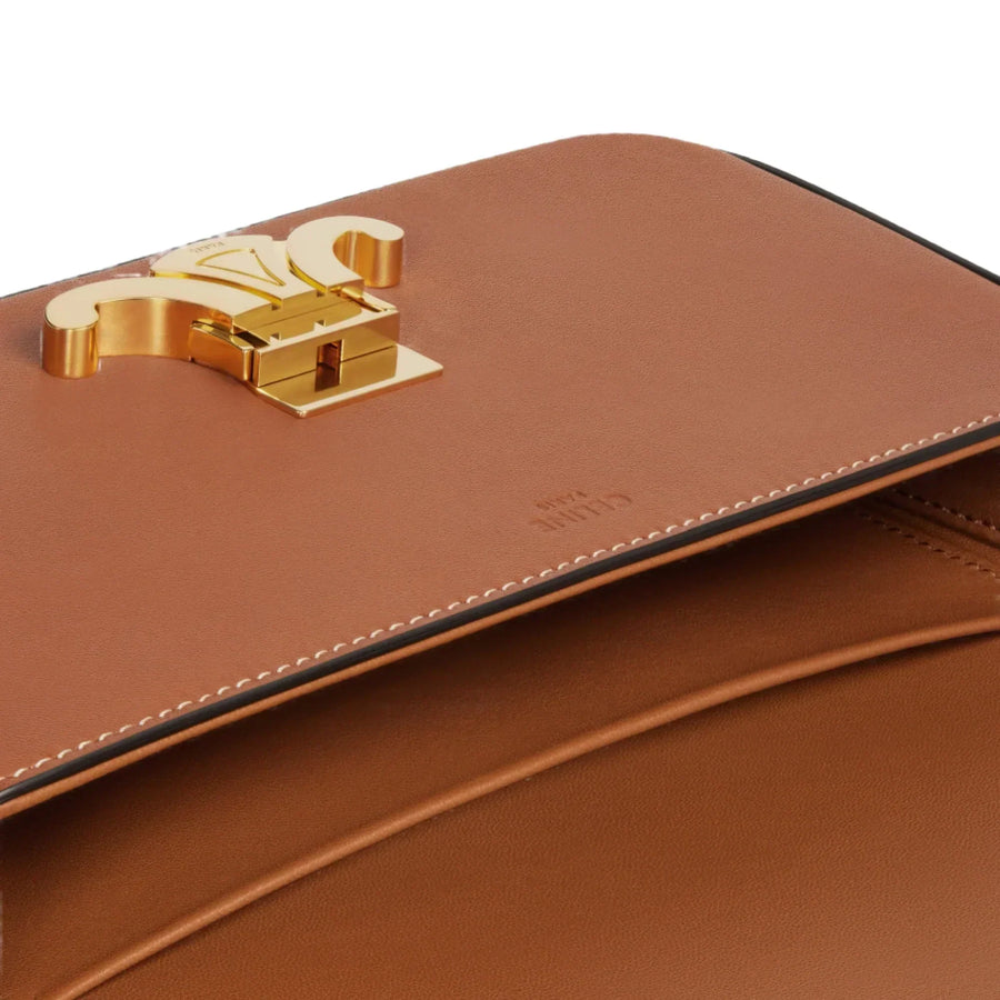 Celine Shoulder Bag Claude In Natural Calfskin "Tan" 4