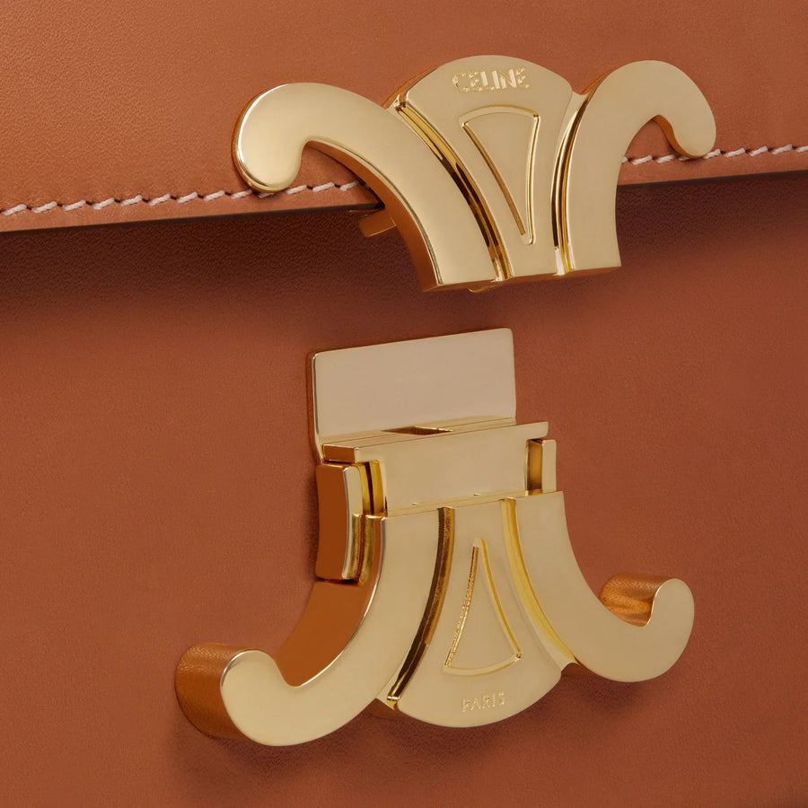 Celine Shoulder Bag Claude In Natural Calfskin "Tan" 5