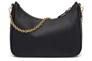 PRADA Nylon and Saffiano Leather Re-Edition 2005 Shoulder Bag "Black" 2