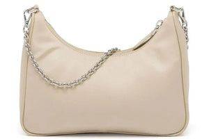 PRADA Nylon and Saffiano Leather Re-Edition 2005 Shoulder Bag "Beige" 2