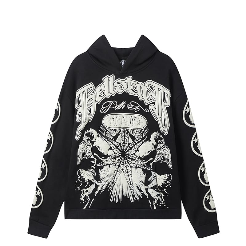 Hellstar “ONLY IN DARKNESS YOU CAN SEE THE STAR” Hoodie -Black 3
