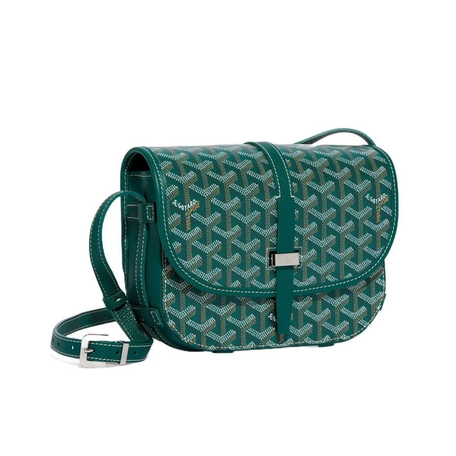 Goyard Goyardine Belvedere II Green PM Messenger Bag 1