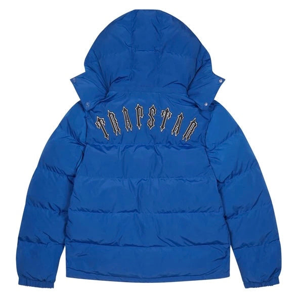 Trapstar Irongate Detachable Dazzling Blue Hooded Puffer Jacket 1