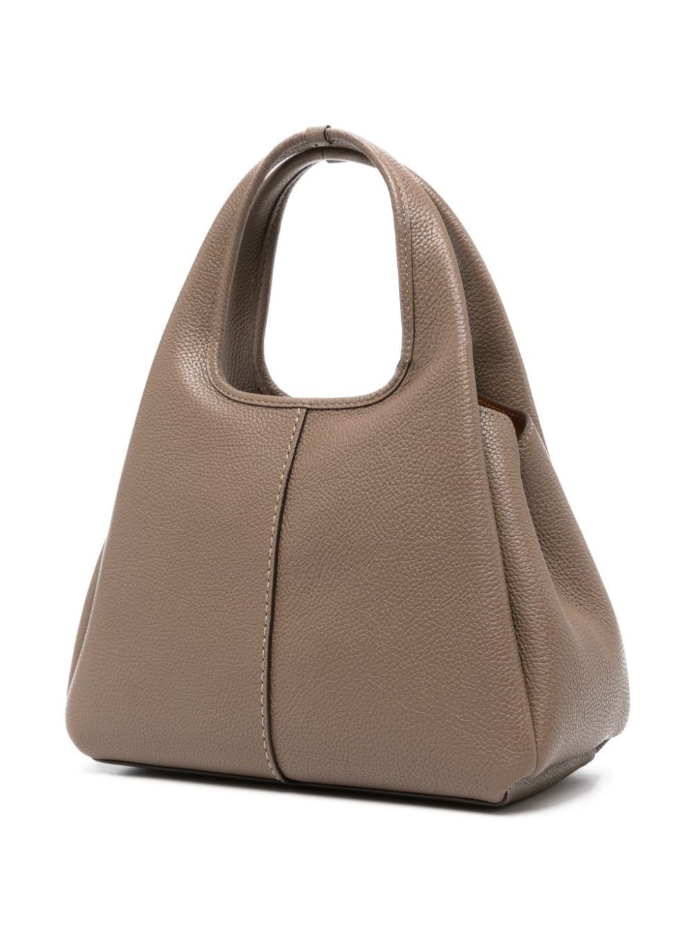 Coach Lana 23 pebbled leather shoulder bag "Stone Brown"