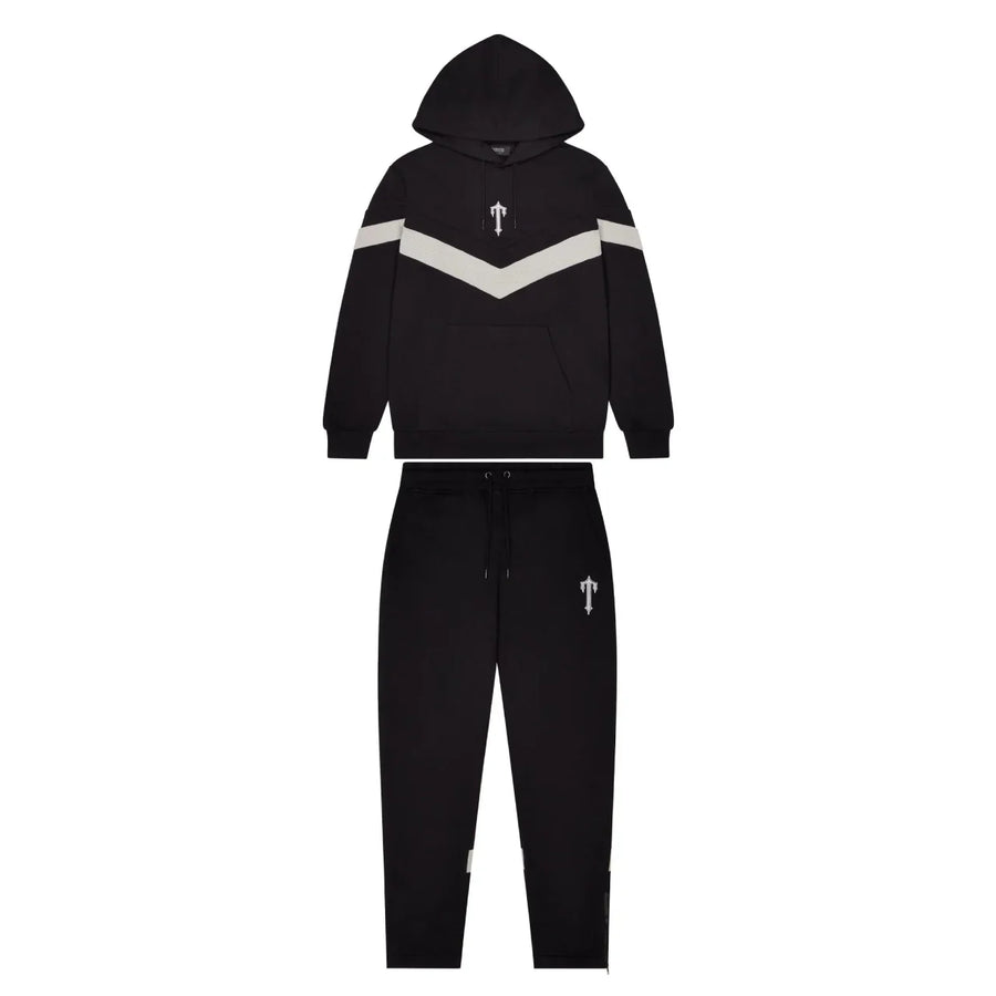 Trapstar Black & Grey V Stripe Tracksuit 1