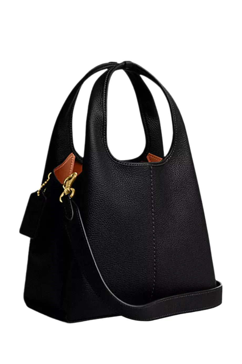 Coach Lana 23 pebbled leather shoulder bag "Black"