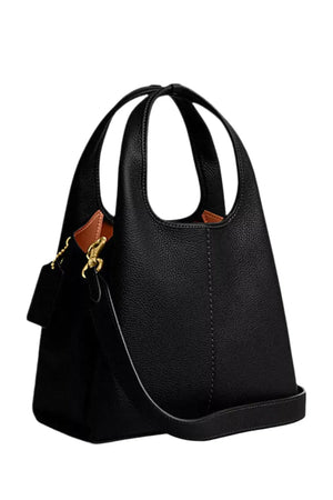 Coach Lana 23 pebbled leather shoulder bag "Black" 3