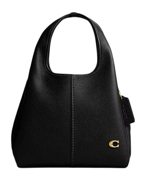 Coach Lana 23 pebbled leather shoulder bag "Black" 1