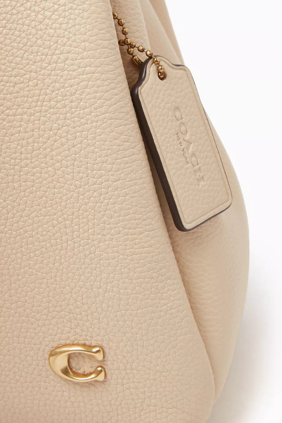 Coach Lana 23 pebbled leather shoulder bag "Ivory"