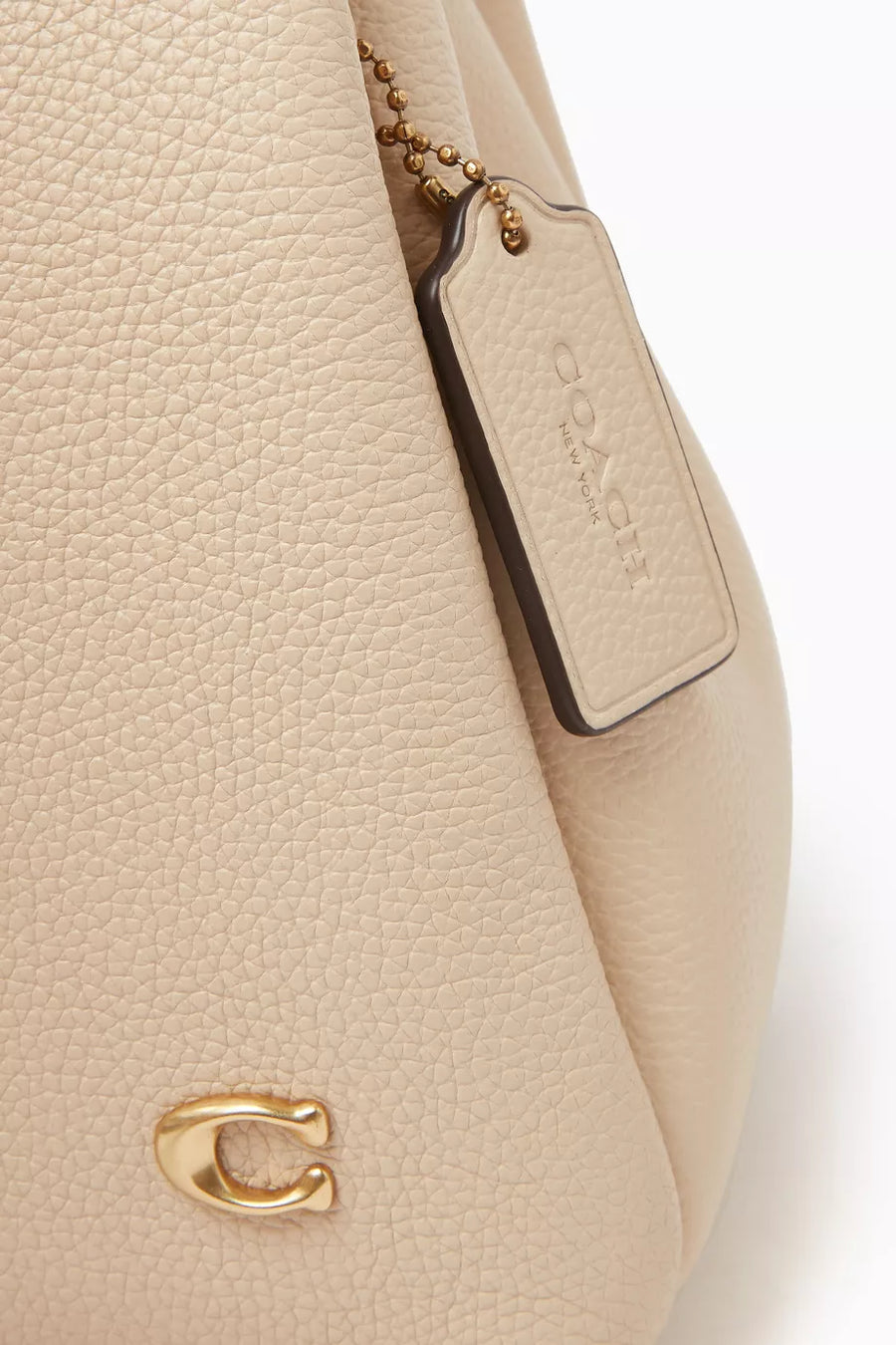 Coach Lana 23 pebbled leather shoulder bag "Ivory" 6