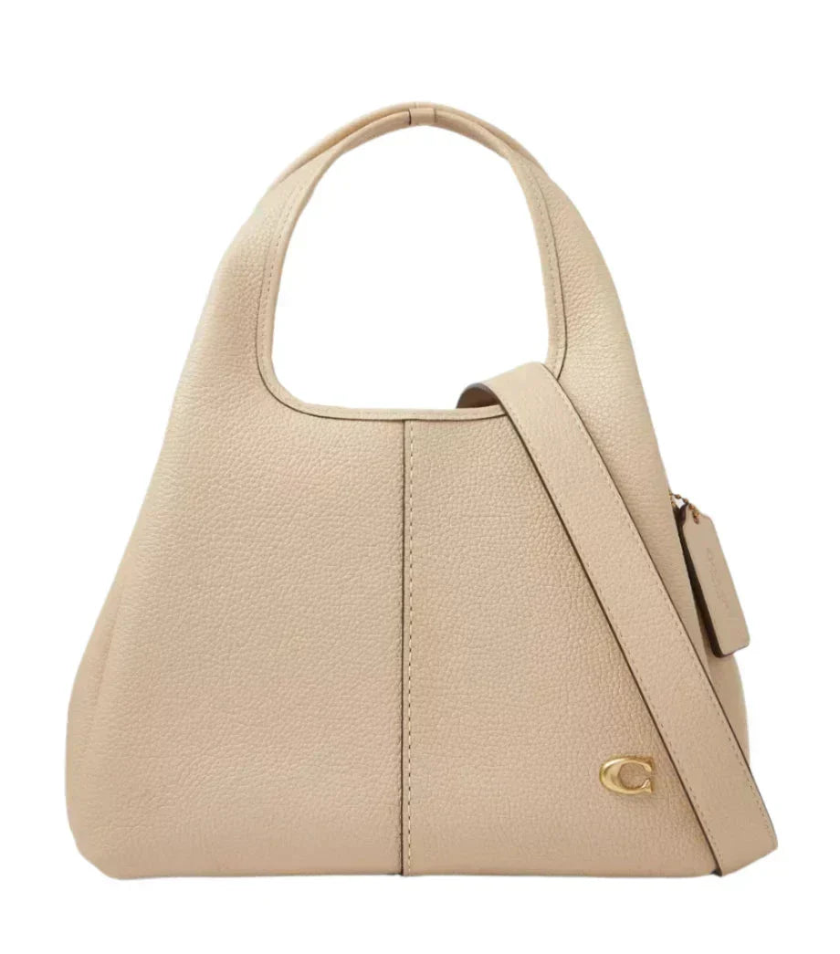 Coach Lana 23 pebbled leather shoulder bag "Ivory"