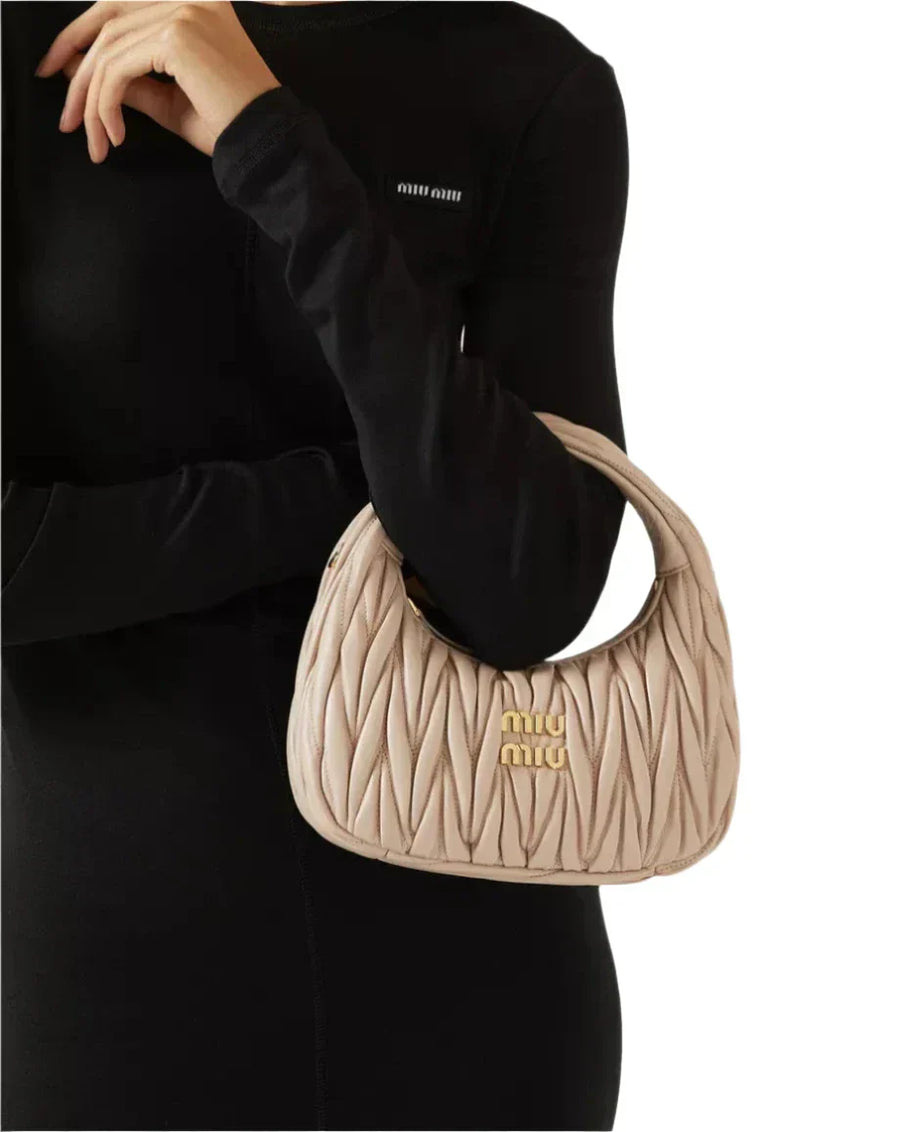 MIU MIU mini Wander matelassé "Powder Pink" 2