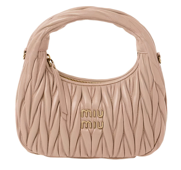 MIU MIU mini Wander matelassé "Powder Pink"