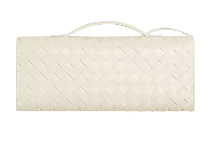 Bottega Veneta Andiamo long clutch "White" 4