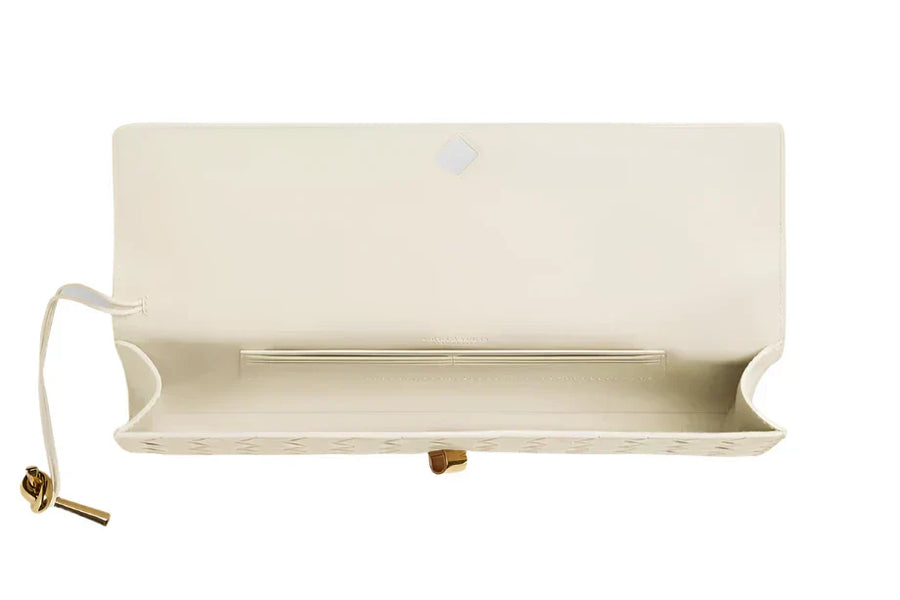 Bottega Veneta Andiamo long clutch "White" 5