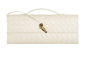Bottega Veneta Andiamo long clutch "White" 1