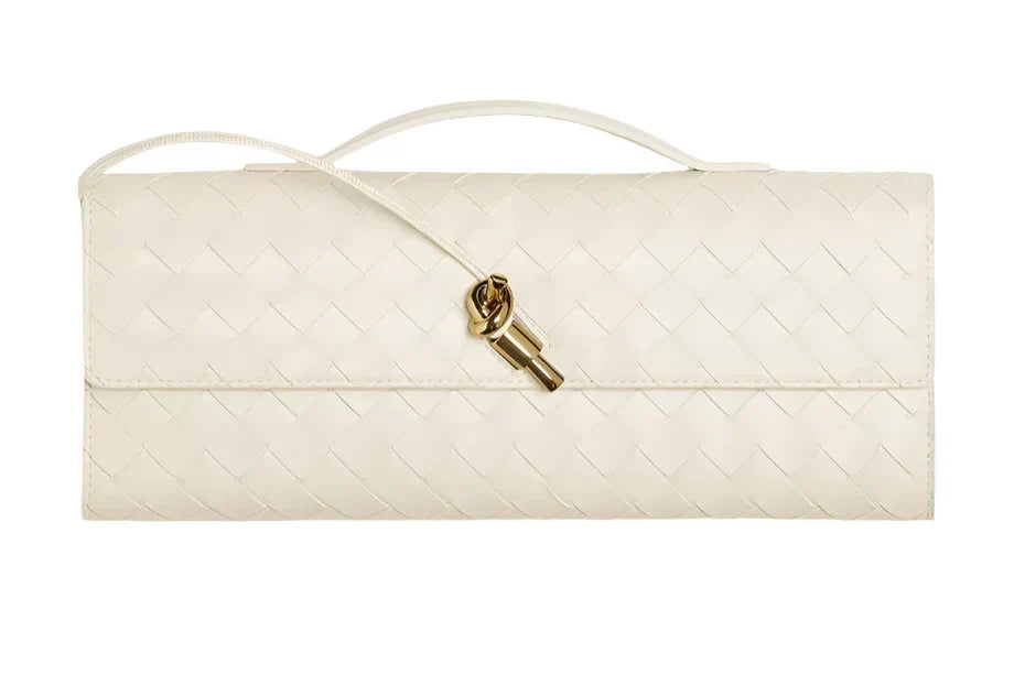 Bottega Veneta Andiamo long clutch "White"