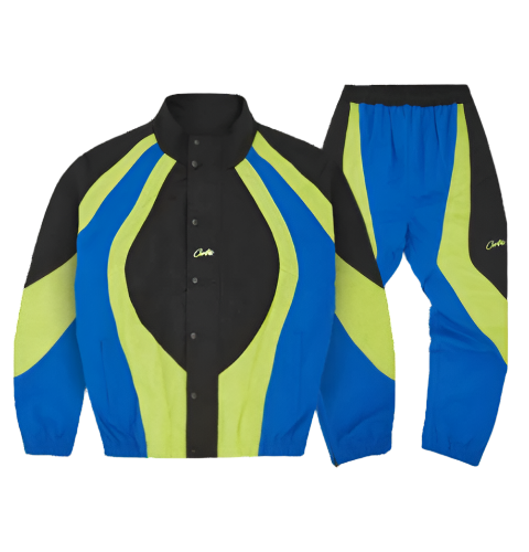 Corteiz Vertigo Shuku Tracksuit- Black/Green/Blue 1