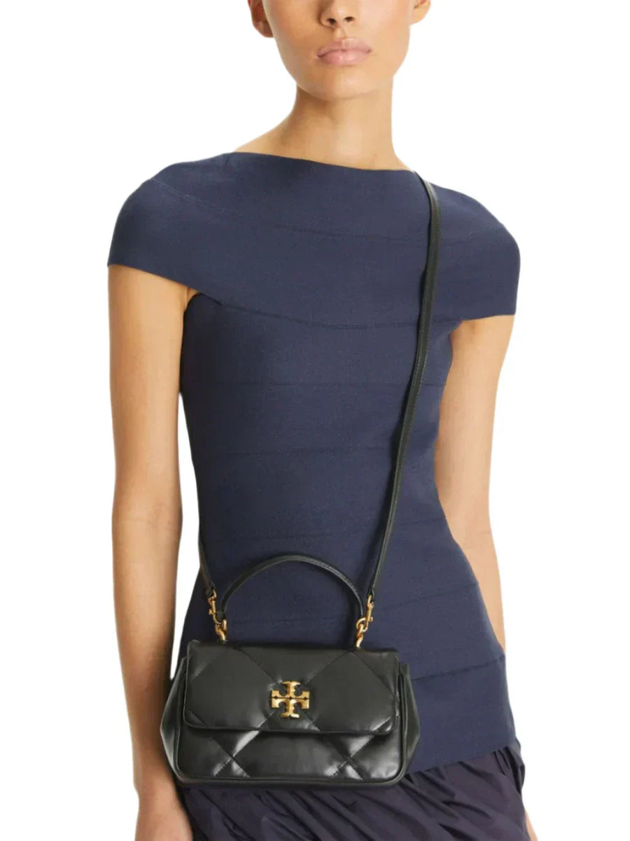 Tory Burch Kira diamond quilt-top handle "Black" 2