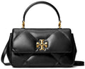 Tory Burch Kira diamond quilt-top handle "Black"