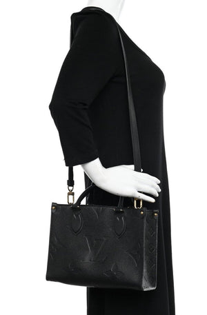 LOUIS VUITTON Empreinte Monogram Giant Onthego PM "Black" 3