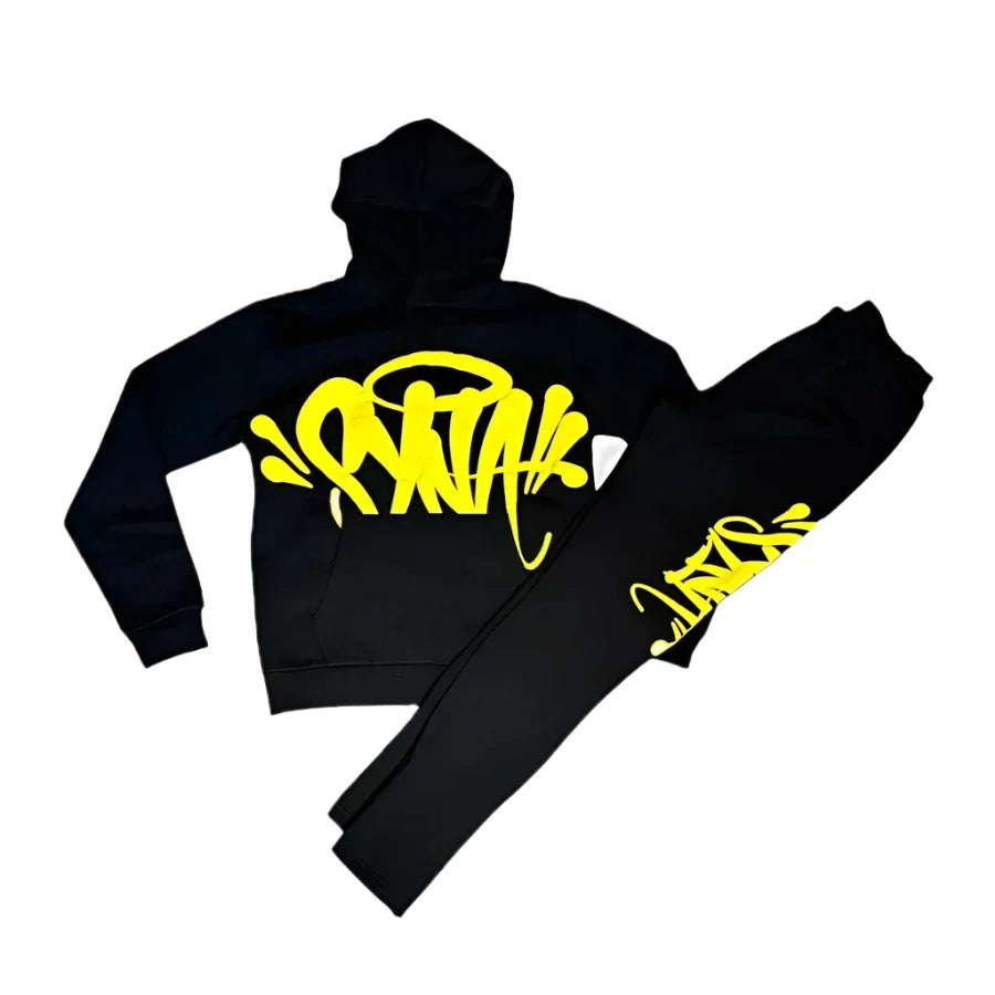 SYNAWORLD TEAM SYNA TRACKSUIT - MARL YELLOW/BLACK 1