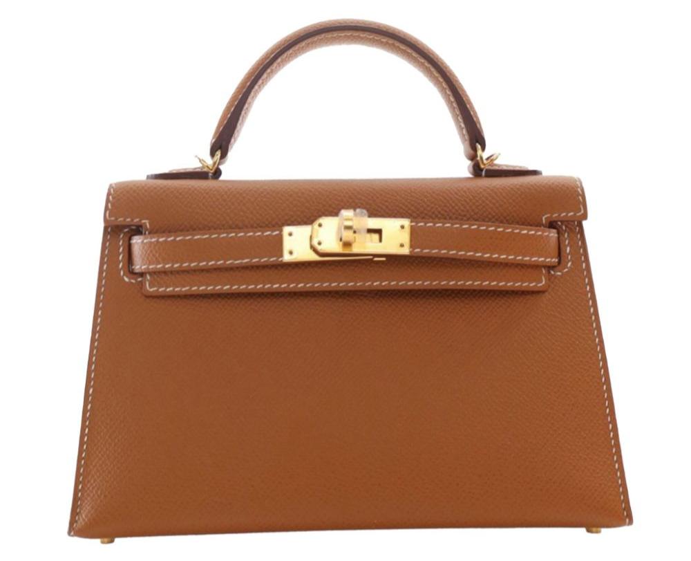 Hermès mini Kelly "Brown"