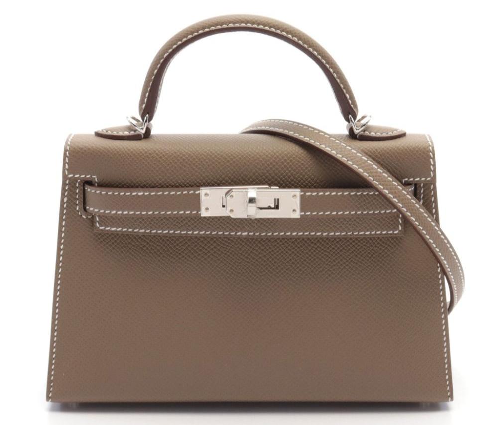 Hermès mini Kelly "Taupe Brown"