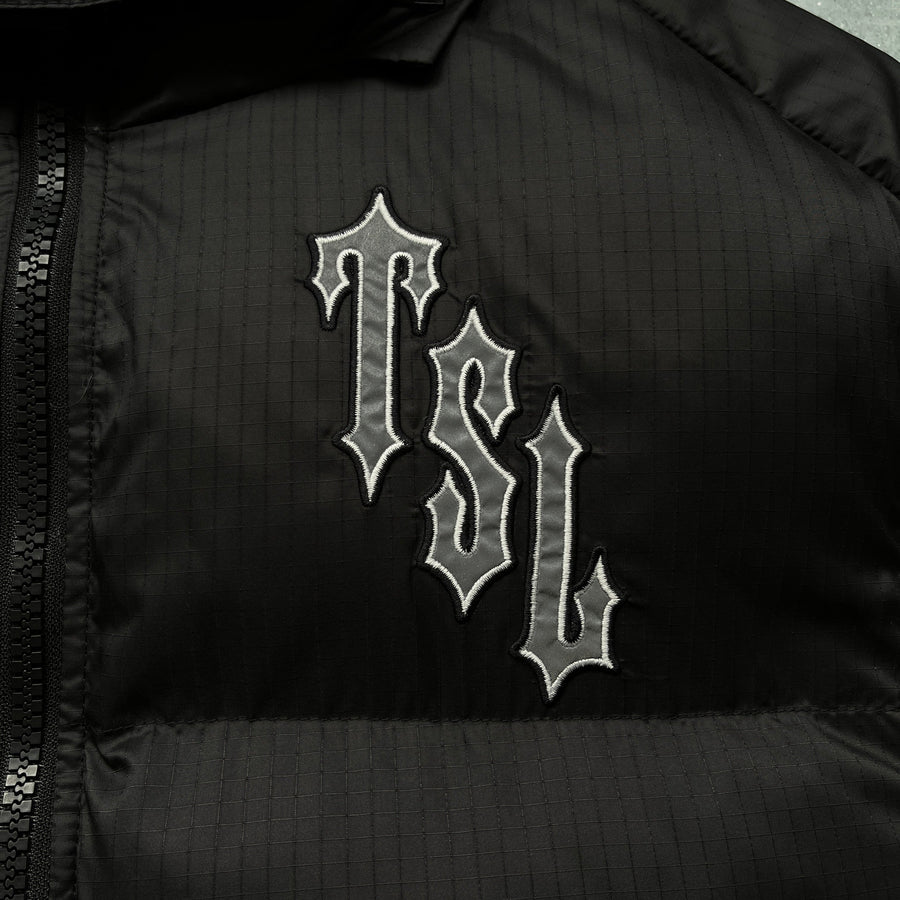 Trapstar Shooters Black/Reflective Hooded Puffer 4