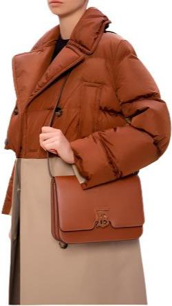 Burberry Mini Leather TB Cross-Body Bag "Brown" 3