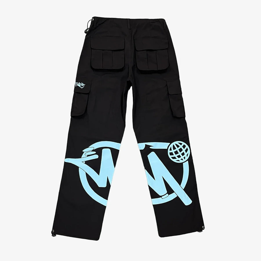Minus Two Black Blue Cargo Pants 2