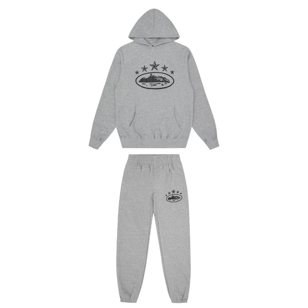Corteiz 5 Stars Tracksuit Grey