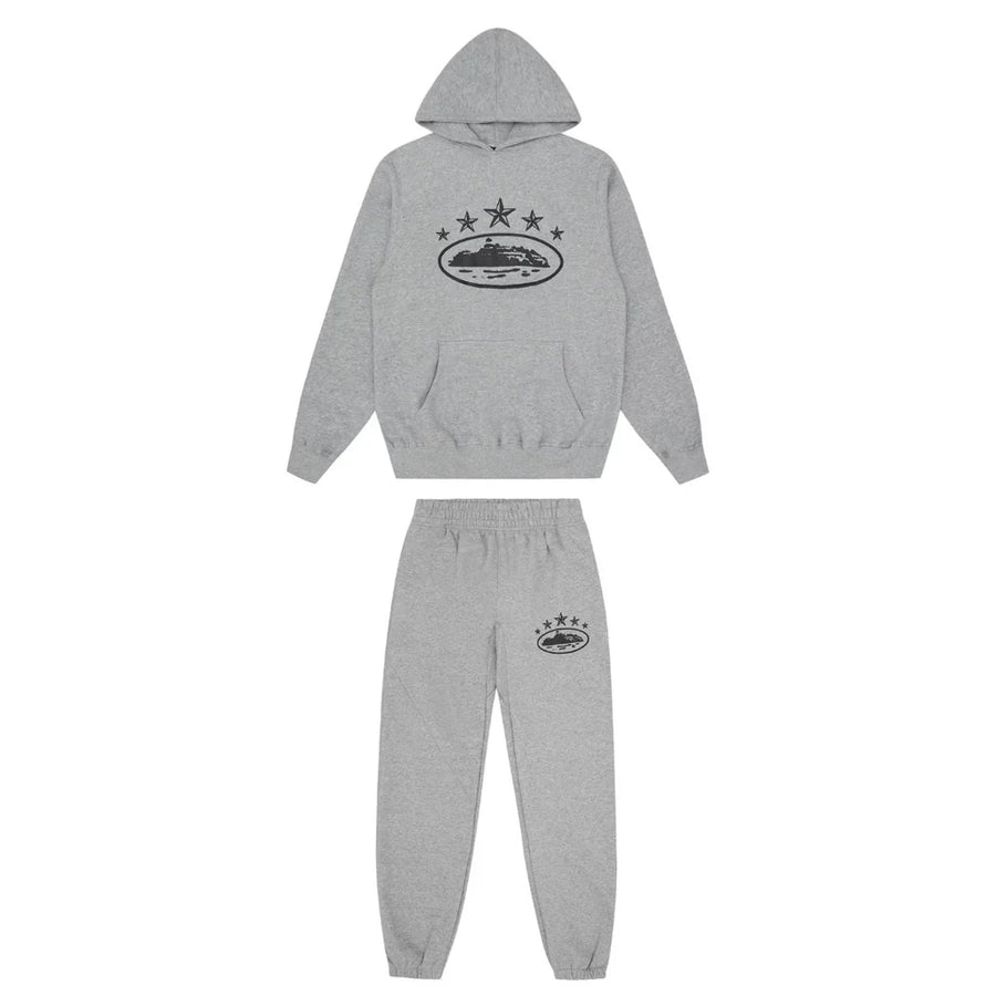 Corteiz 5 Stars Tracksuit Grey 1