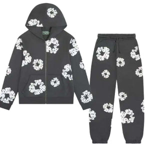 Denim Tears Rhinestone Zip Up Hoodie Tracksuit 1